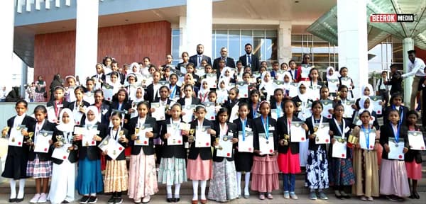 Girl awardees gathered on the BMICH steps